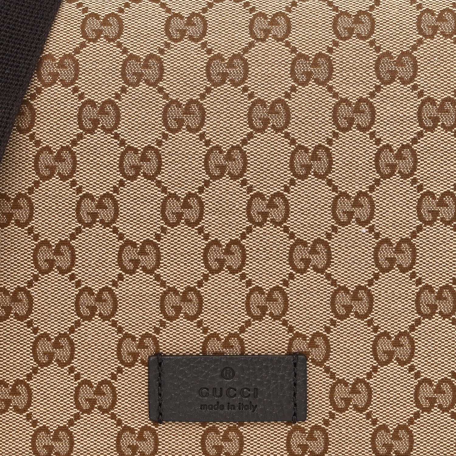 Gucci Monogram Flap Messenger Bag Beige Dark Brown 8 of 10