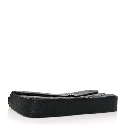 Louis Vuitton Empreinte Pochette Felicie Chain Wallet Black 4 of 9