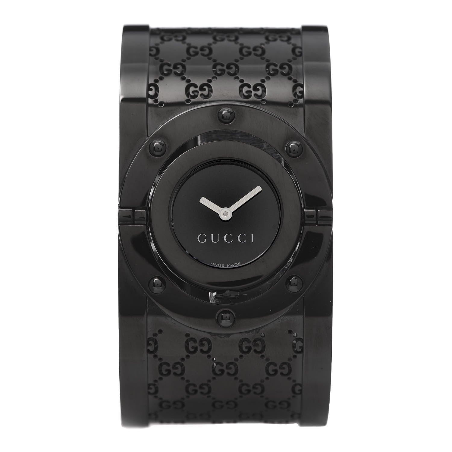 Gucci PVD Stainless Steel 33mm Twirl Quartz Watch Black 1 of 7