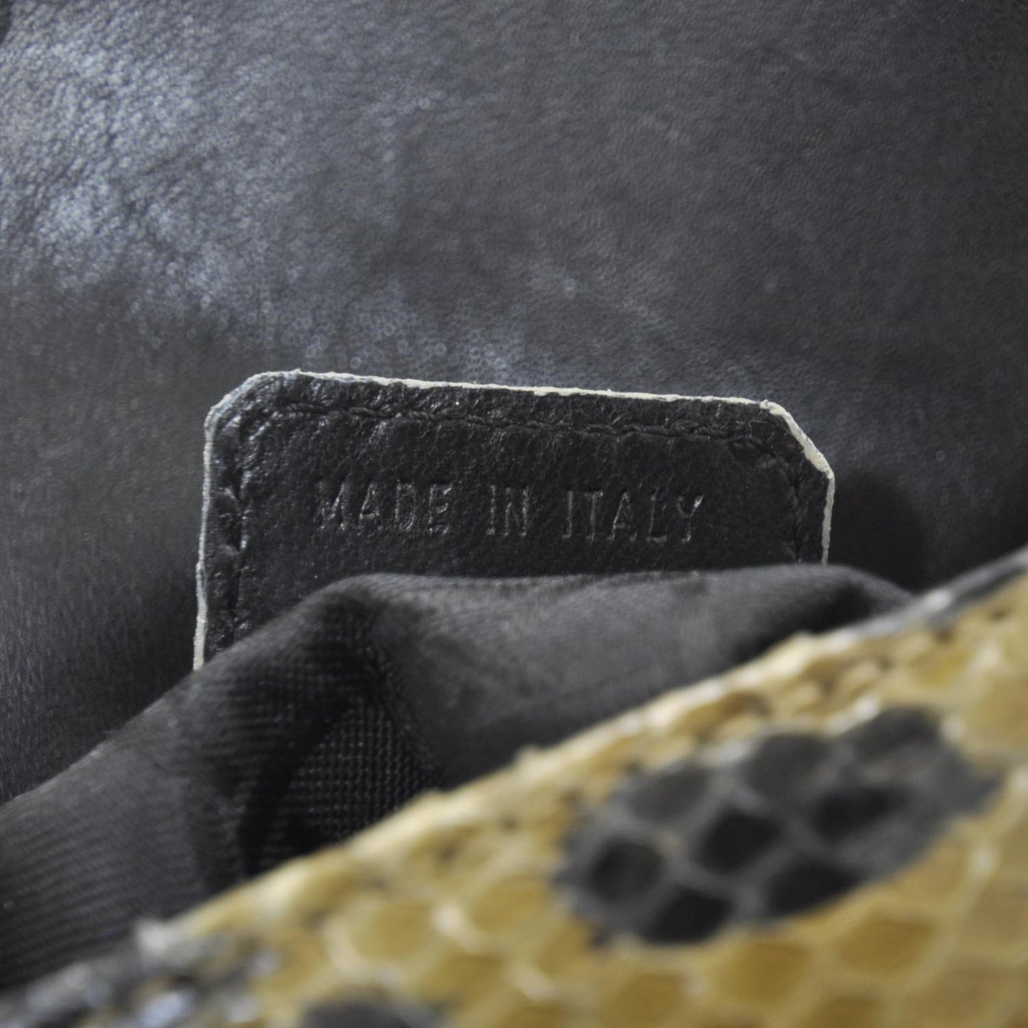 Leopard Printed Python Mini Lady Dior