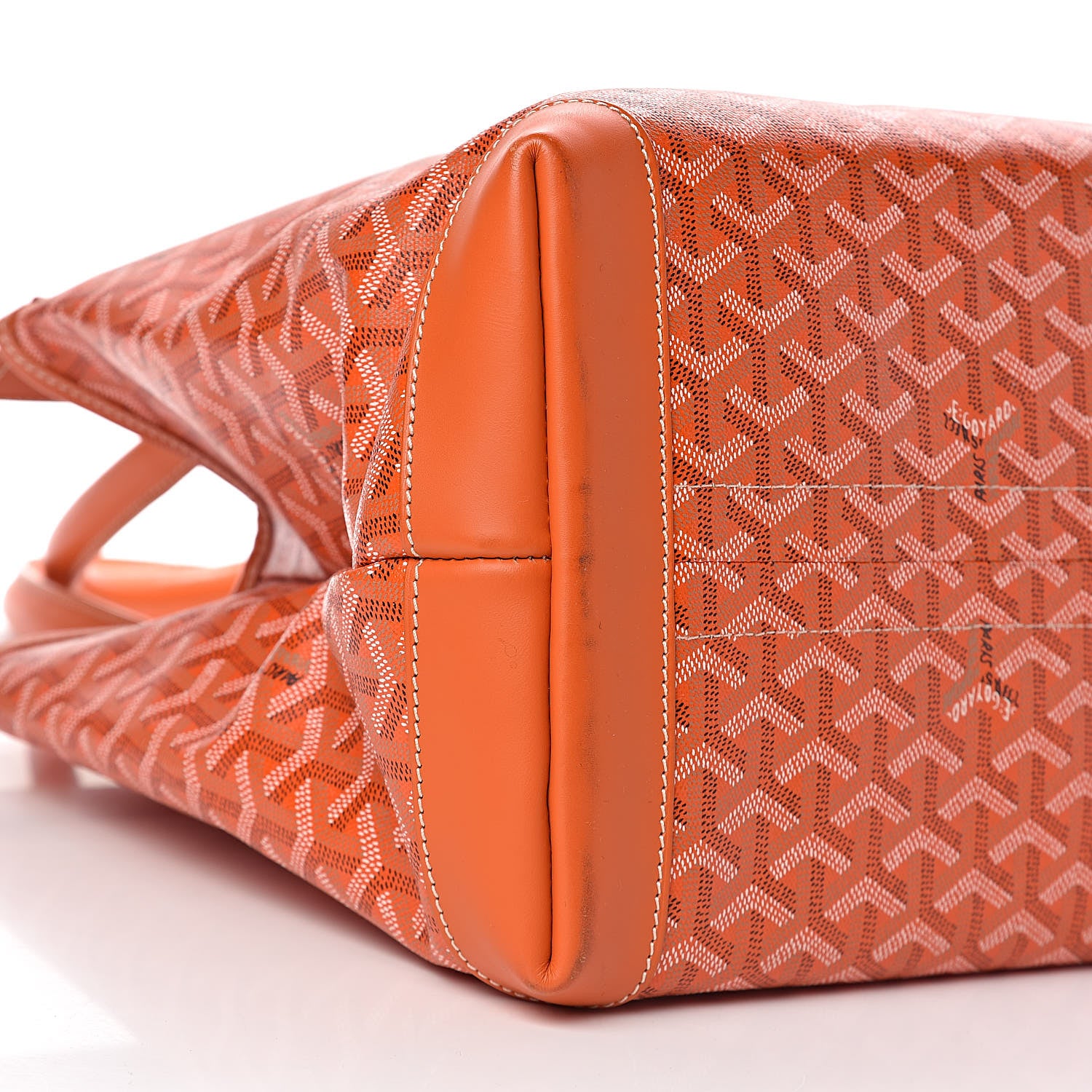 Goyard Goyardine Bellechasse GM Orange 7 of 11