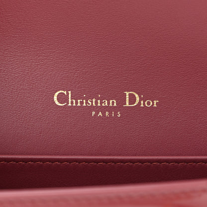 Christian Dior Patent Cannage Lady Dior Clutch Mallow Rose 10 of 14