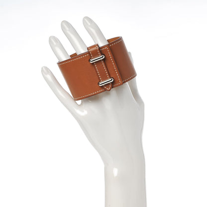 Hermes Barenia Izy Cuff L Fauve 2 of 5
