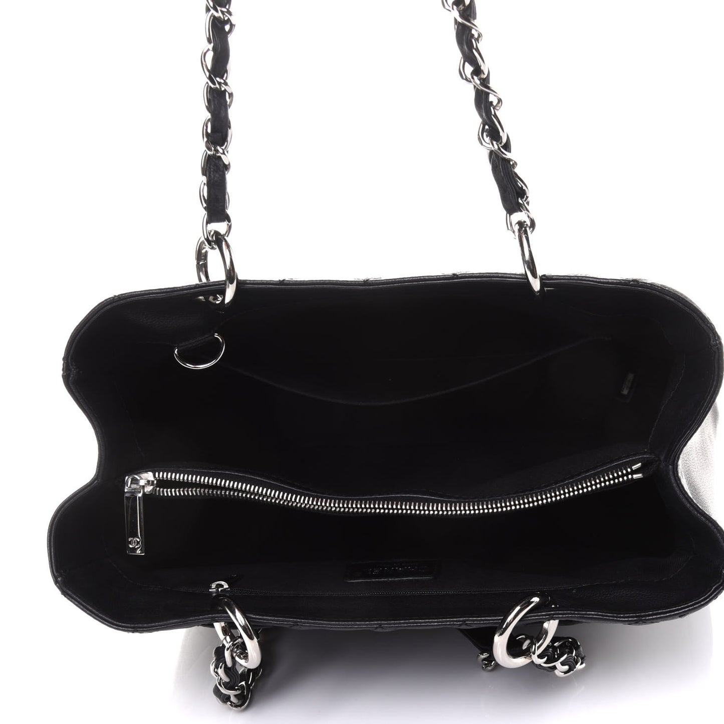 Caviar Quilted Grand Shopping Tote GST Black