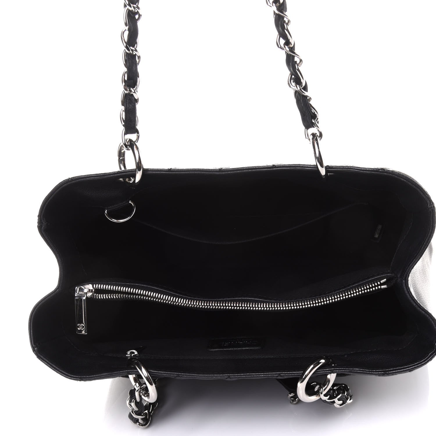 Chanel Caviar Quilted Grand Shopping Tote GST Black 5 of 11