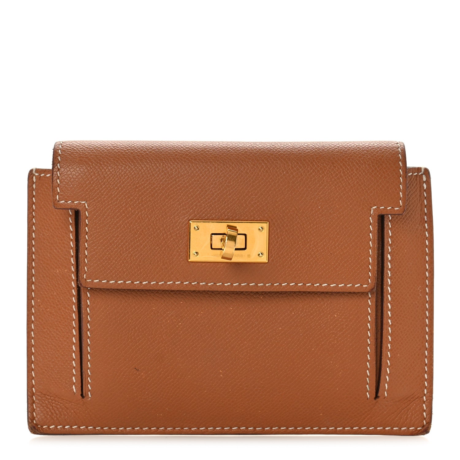 Hermes Epsom Kelly Pocket Compact Wallet Gold 1 of 8