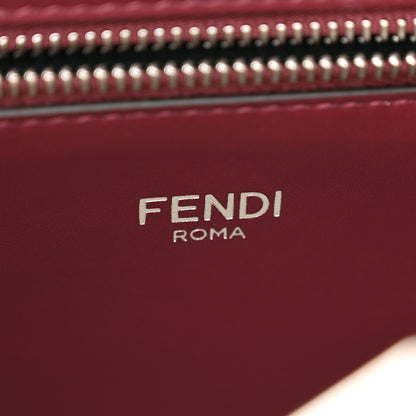 Fendi Cuoio Romano Vitello Cover Glazed Fabric Bi-Color FF 1974 Mini Peekaboo I SEE U Satchel Granada Tartufo Burgundy Tobacco Moro 7 of 10