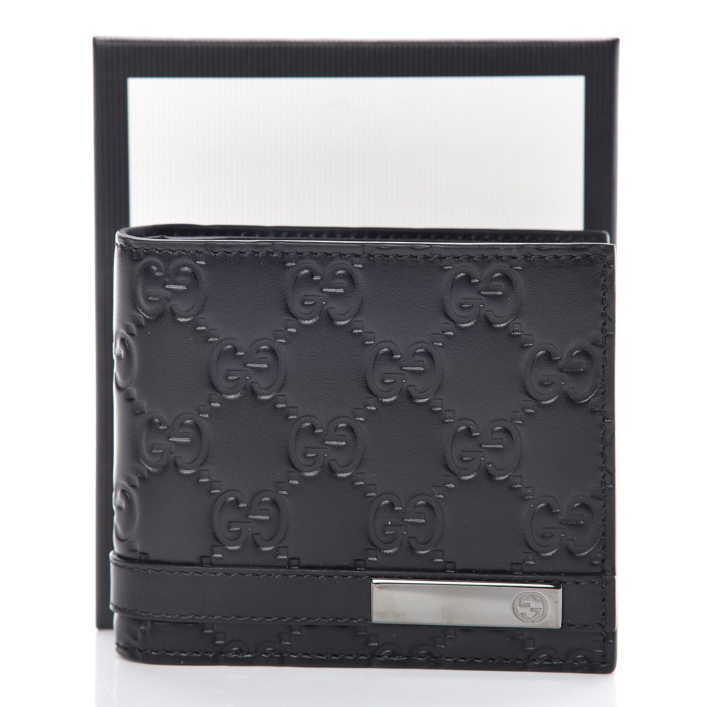 Guccissima Signature Bi-Fold Wallet Black
