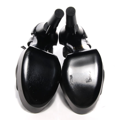 Chanel Leather Platform Sandals 39 Black 5 of 7