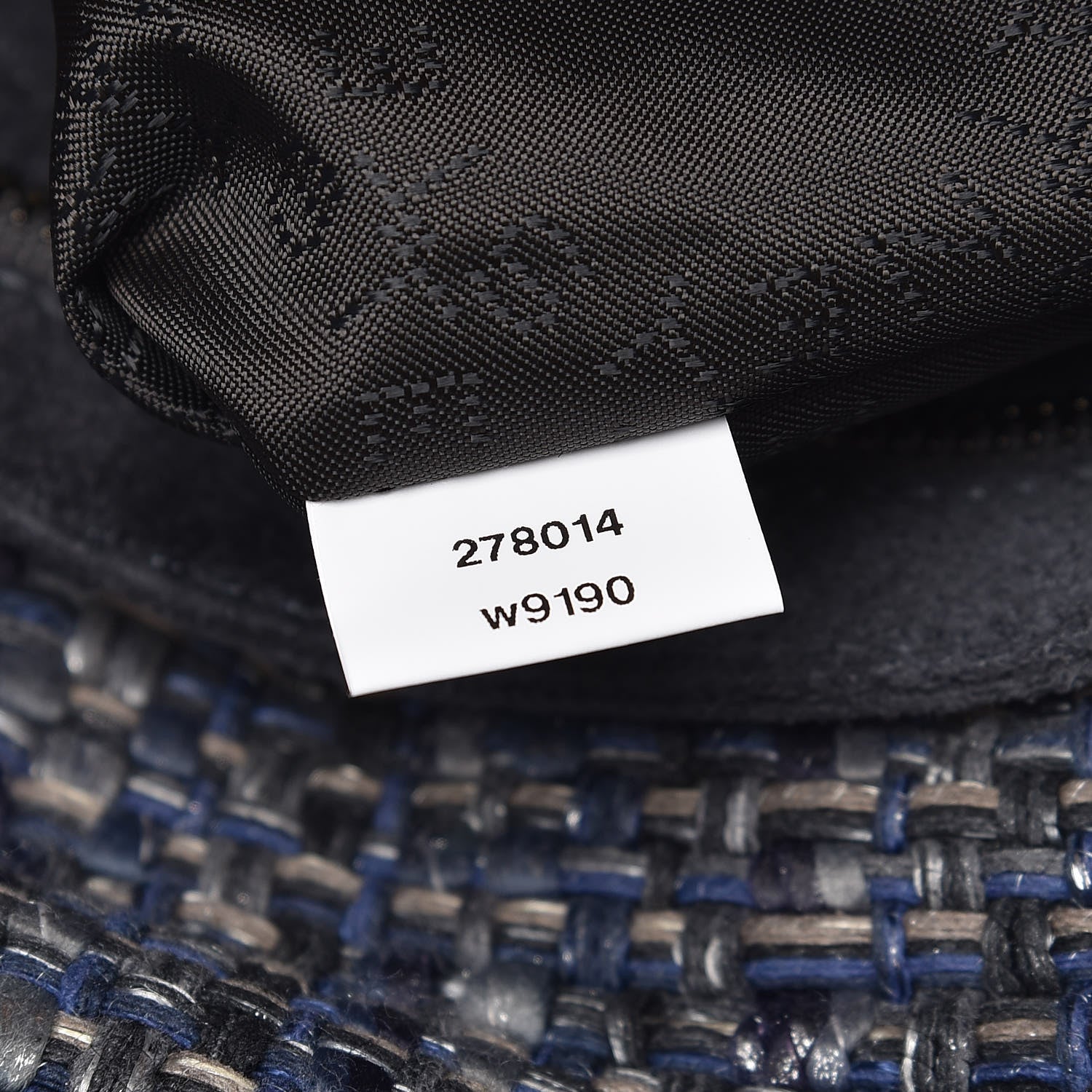 Stella McCartney Woven Boucle Fold Over Falabella Clutch Blue 8 of 11