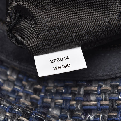 Stella McCartney Woven Boucle Fold Over Falabella Clutch Blue 8 of 11