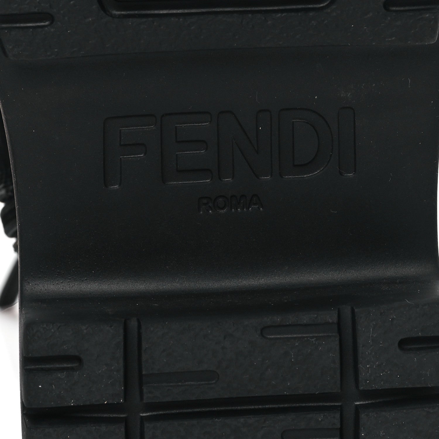 Fendi Vitello Fabric Jacquard FF Fendigraphy 50mm Biker Boots 39 Black Tobacco 7 of 12