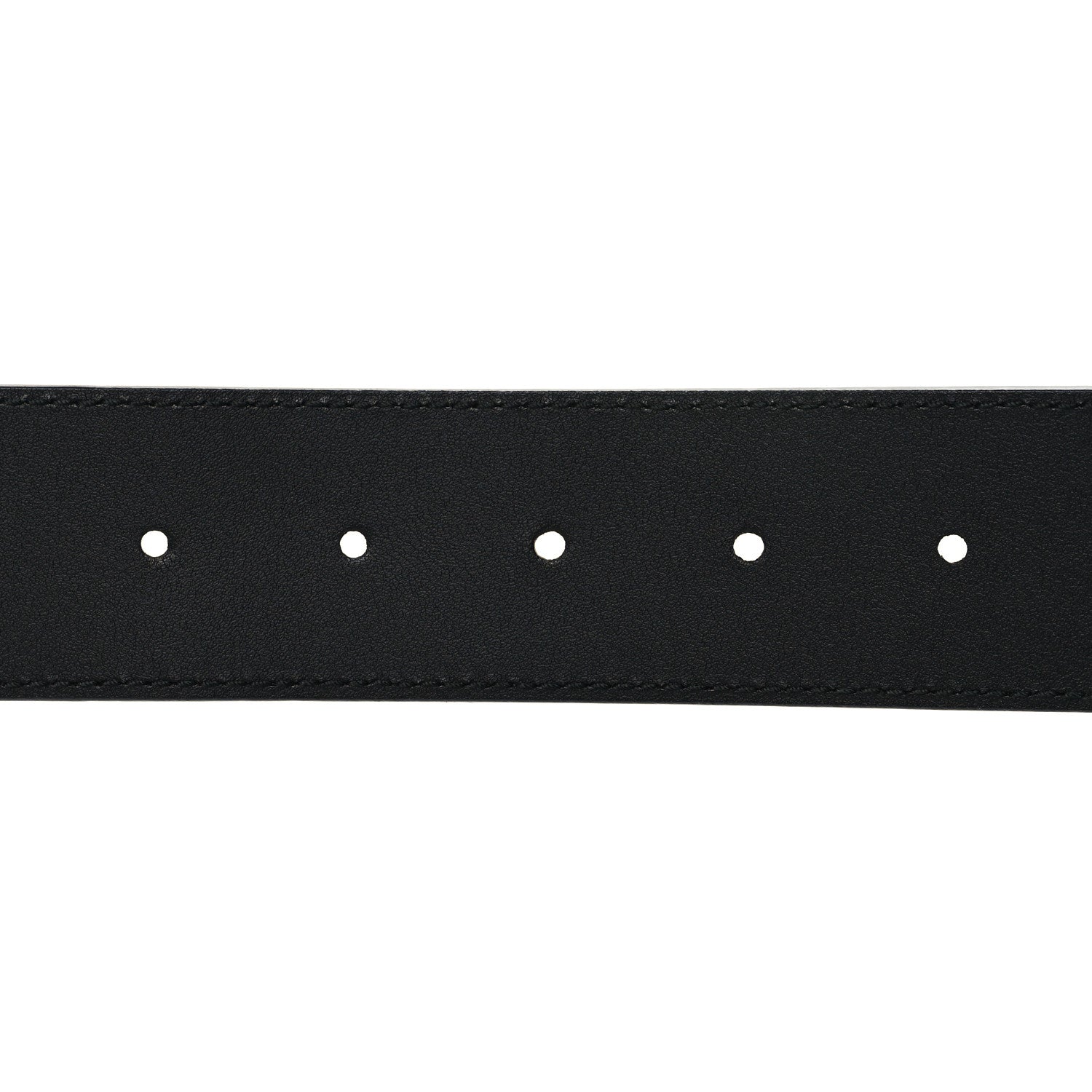 Gucci Moon Calfskin Pearl Double G 40mm Belt 85 34 Black Cream 4 of 5