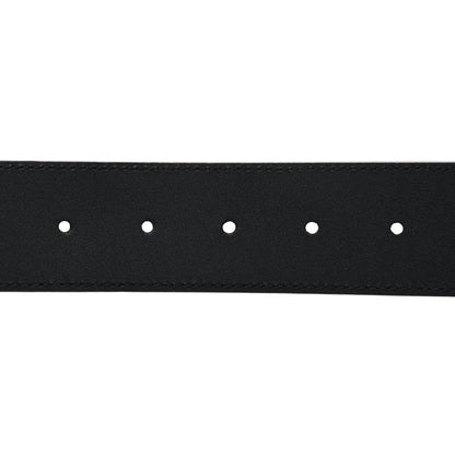 Gucci Moon Calfskin Pearl Double G 40mm Belt 85 34 Black Cream 4 of 5