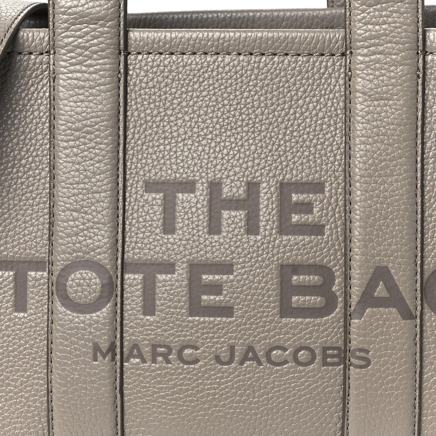 Marc Jacobs Grained Calfskin Small The Tote Bag Cement 9 of 11