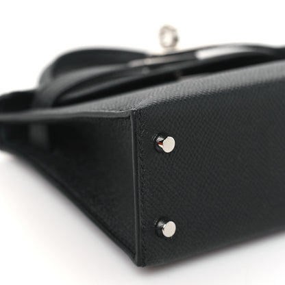 Hermes Epsom Mini Kelly Sellier 20 Black 9 of 11