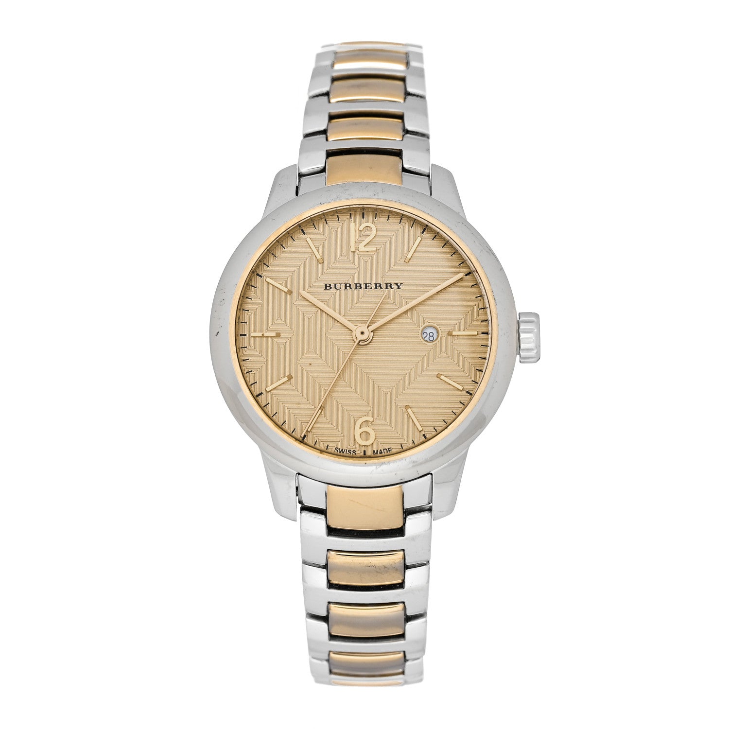 Burberry Stainless Steel 32mm Classic Round Quartz Watch Gold BU10118 1 of 5