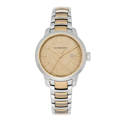 Burberry Stainless Steel 32mm Classic Round Quartz Watch Gold BU10118 1 of 5