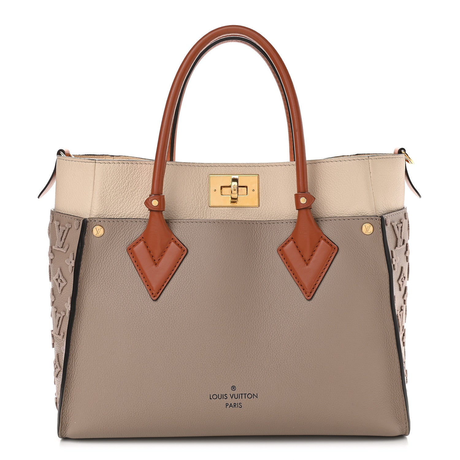 Louis Vuitton Calfskin Monogram Tufting On My Side Galet 1 of 10