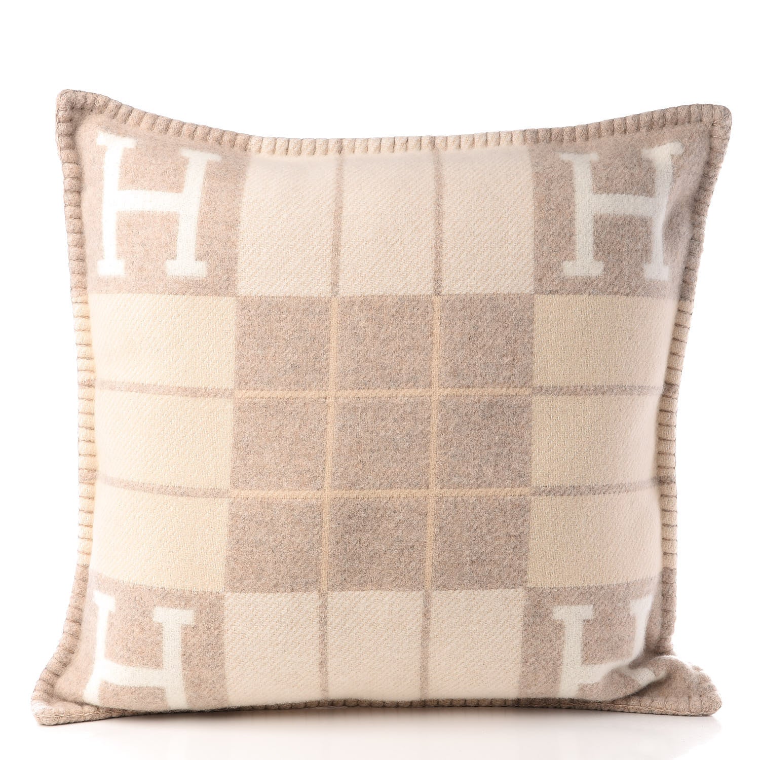 Hermes Wool Cashmere Avalon III Pillow PM Coco Camomille 2 of 9