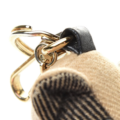 Burberry Cashmere Vintage Check Thomas Bear Bag Charm Camel 4 of 10