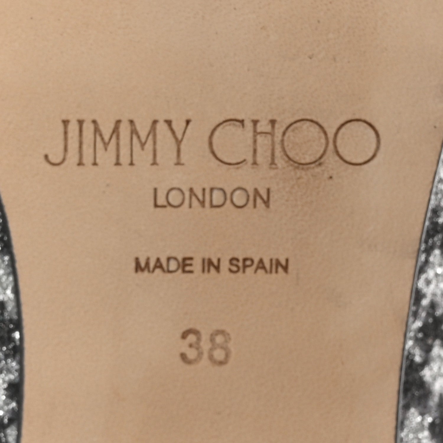 Jimmy Choo Glitter Houndstooth Wheel Weekend Slipper 38 Black Silver 7 of 13