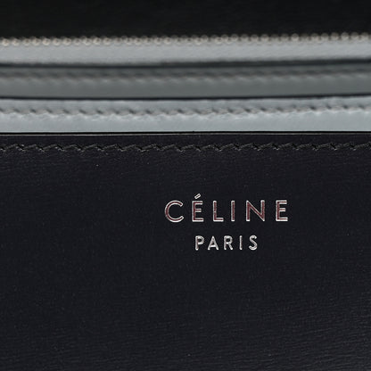 Celine Box Calfskin Medium Classic Box Flap Bag Navy Light Blue 7 of 11