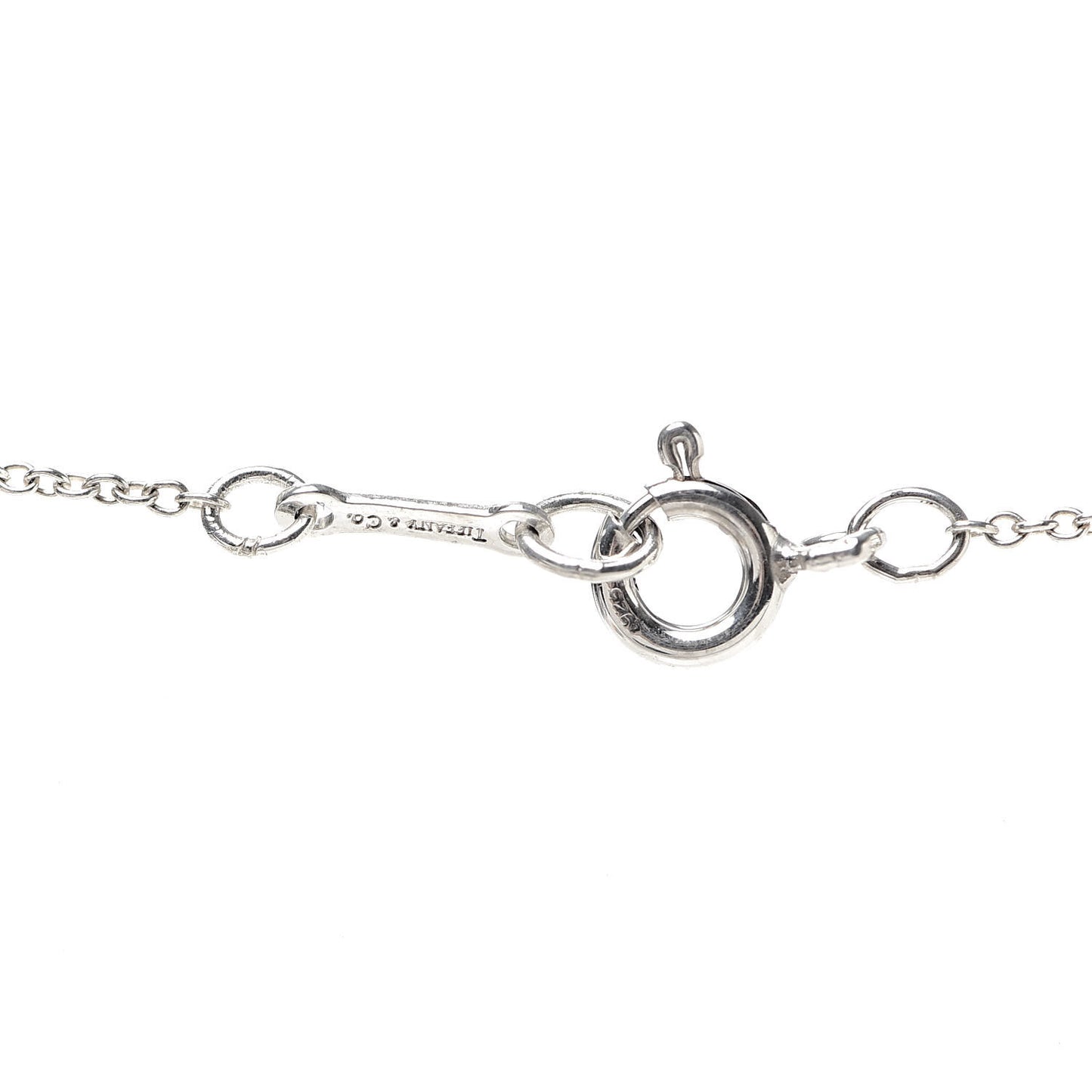 Sterling Silver 20mm Elsa Peretti Bean Pendant Necklace