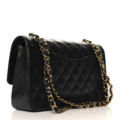 Chanel Caviar Quilted Medium Double Flap Black 3 of 10