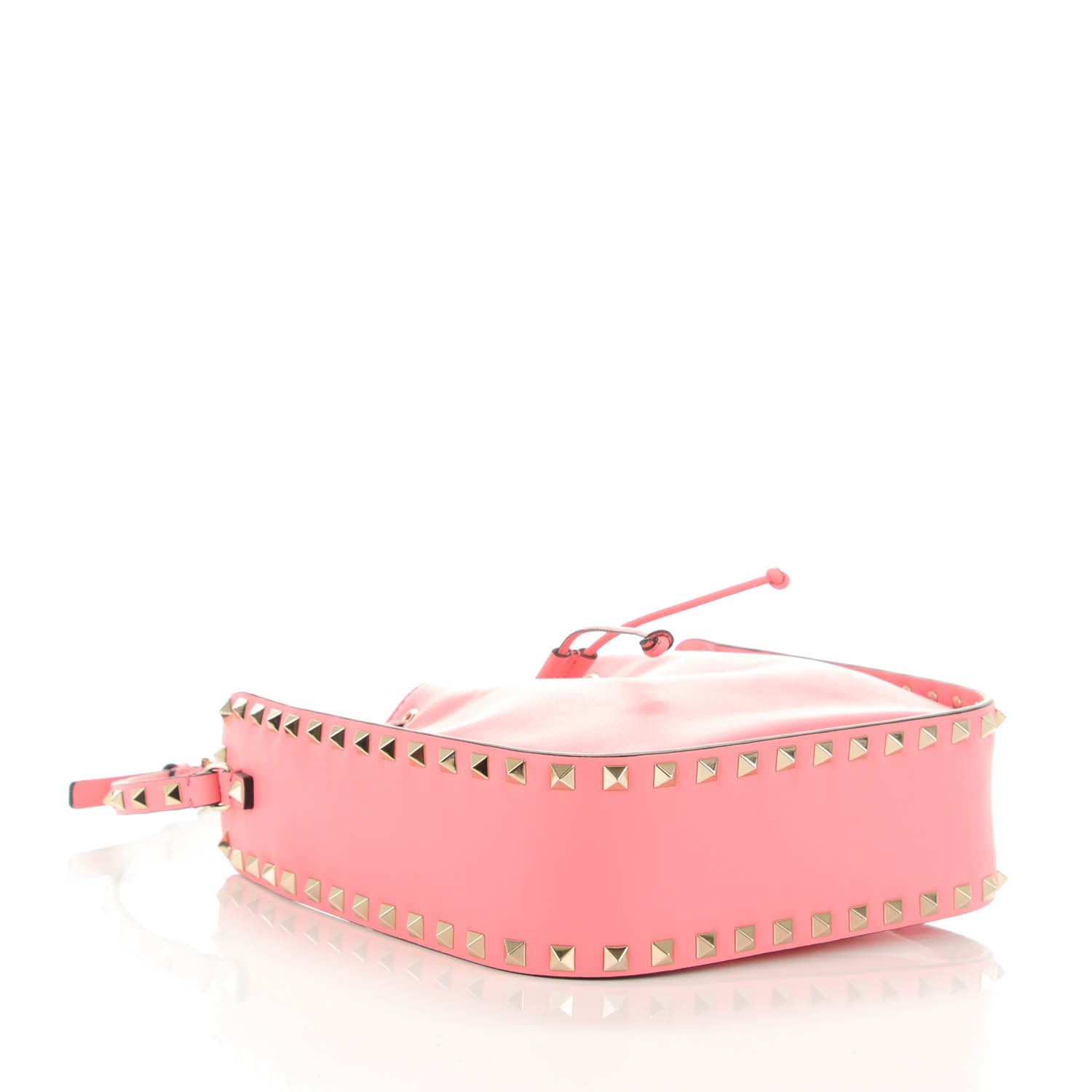 Valentino Garavani Vitello Rockstud Bucket Bag Paradise Rose 4 of 8