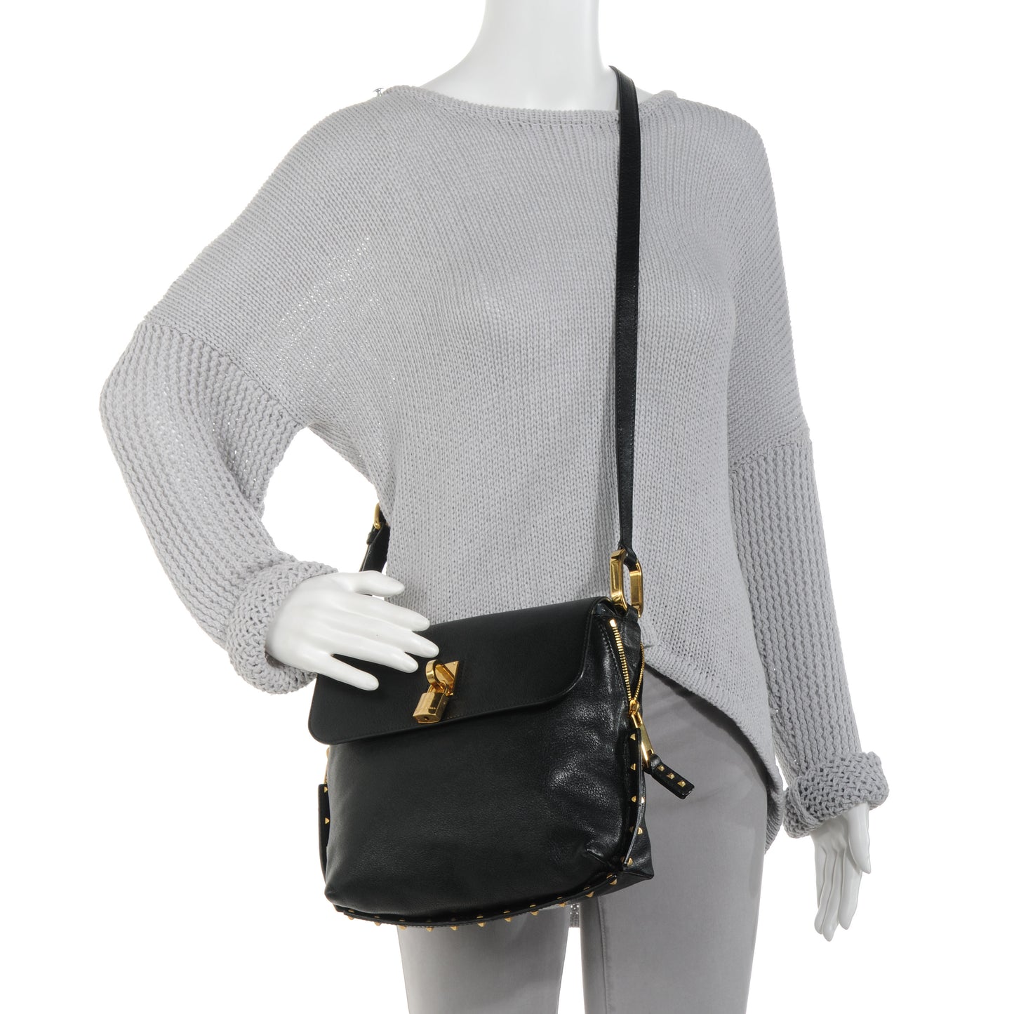 Lambskin Paradise Baxter Messenger Black