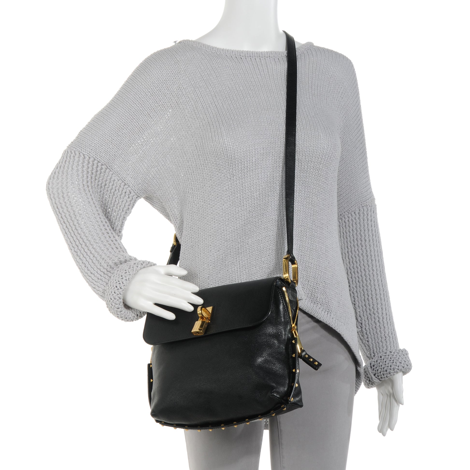 Marc Jacobs Lambskin Paradise Baxter Messenger Black 2 of 9