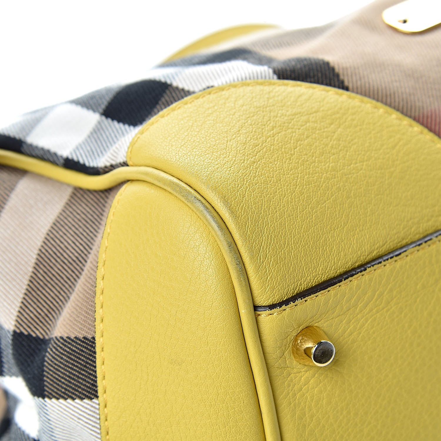 Burberry House Check Small Canterbury Tote Yellow 10 of 18
