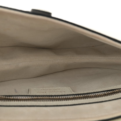 Christian Dior Grained Calfskin Saddle Bag White 5 of 13