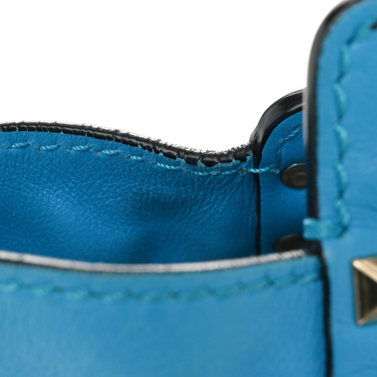 Valentino Garavani Vitello Mini Rockstud Tote Parrot 14 of 15