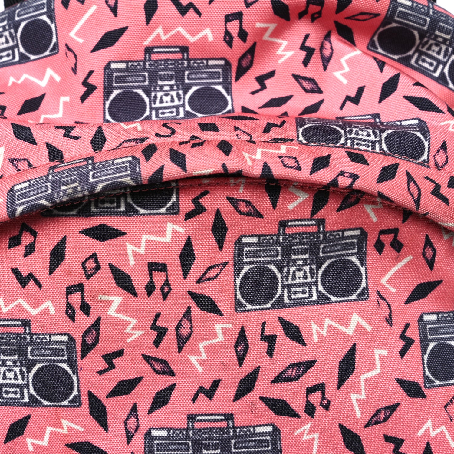 Saint Laurent Canvas Radio Print City Backpack Pink 7 of 9