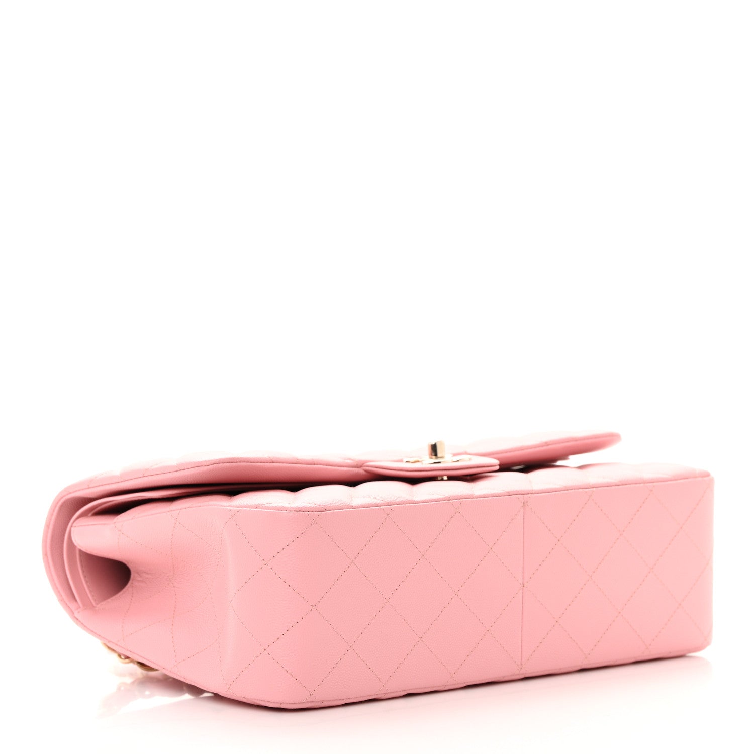 Chanel Caviar Quilted Jumbo Double Flap Pink 4 of 12