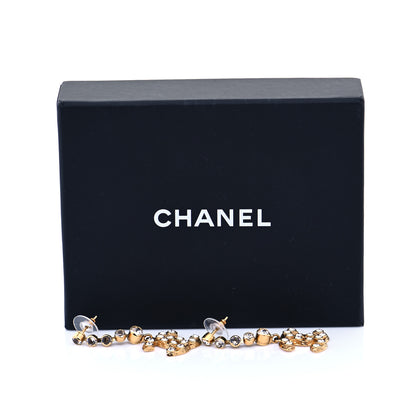 Chanel CC Crystal Drop Earrings Gold 6 of 6