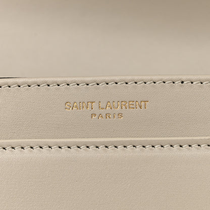Saint Laurent Smooth Calfskin Monogram Small Solferino Satchel Crema Soft 6 of 10