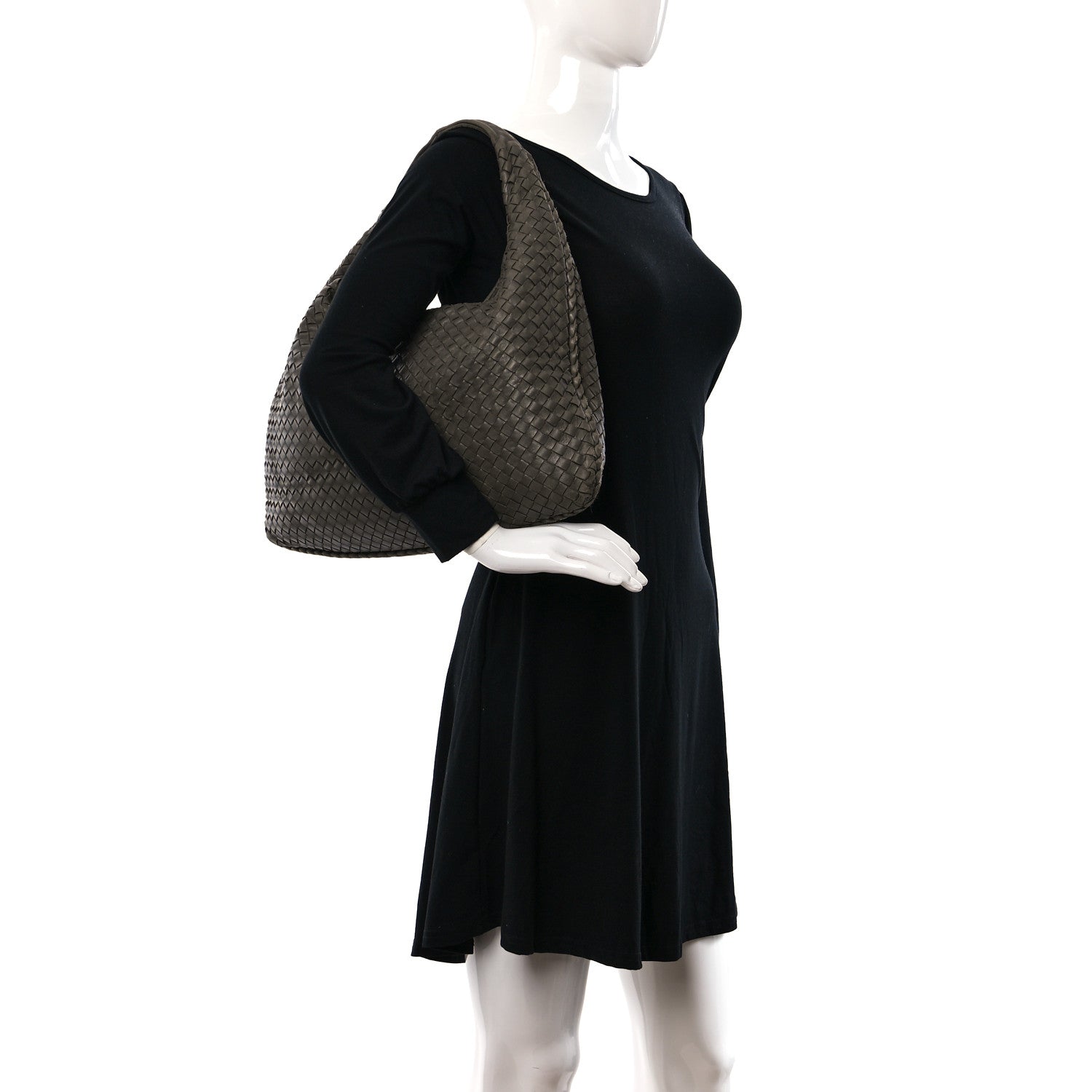 Bottega Veneta Nappa Intrecciato Medium Veneta Hobo Grey 3 of 9