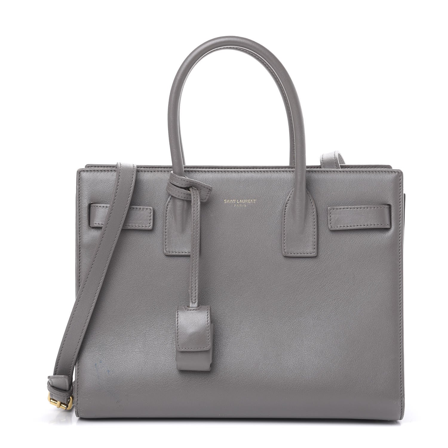 Saint Laurent Calfskin Baby Sac de Jour Fog 1 of 16