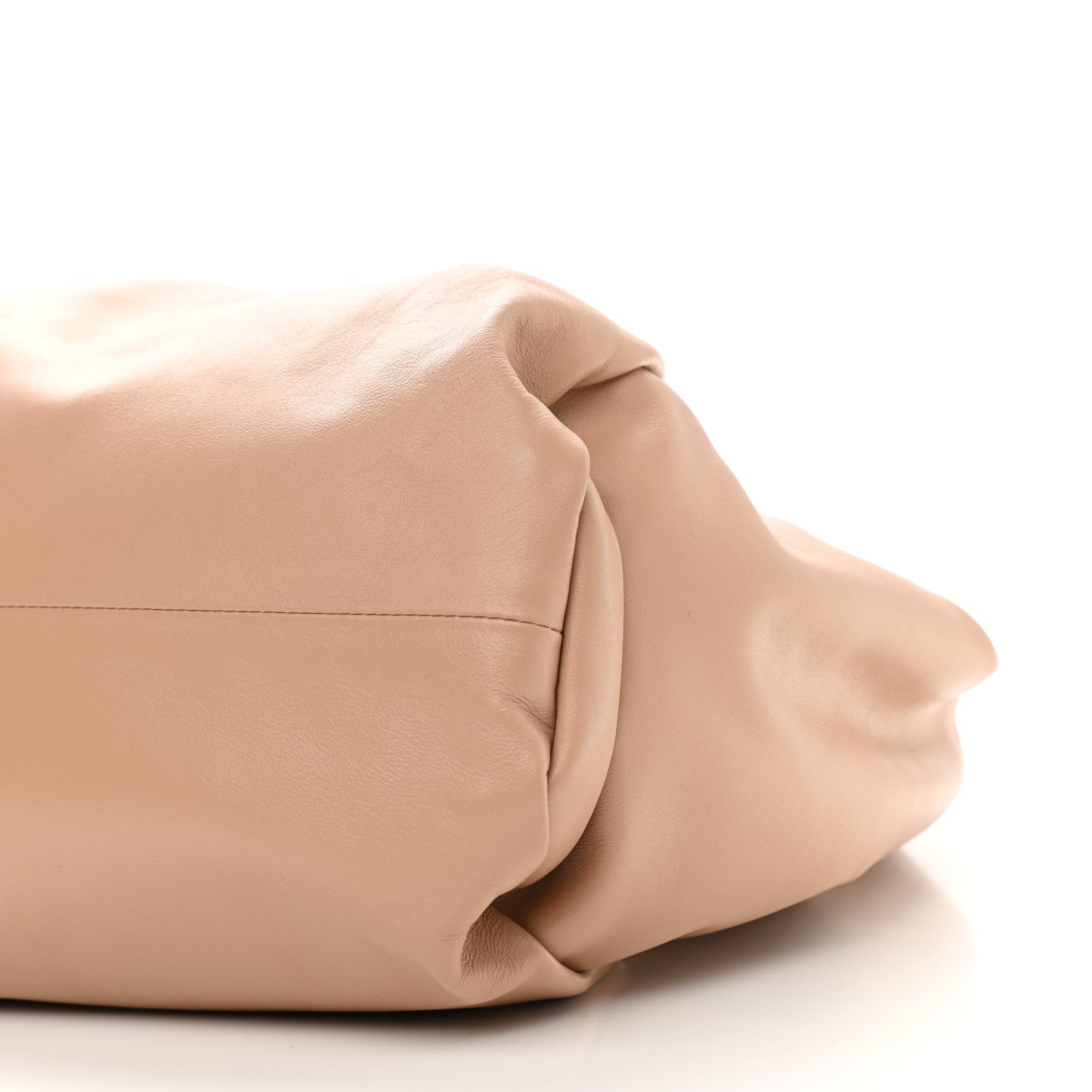Smooth Butter Calfskin Small The Shoulder Pouch Almond