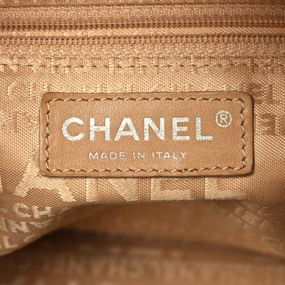 Chanel Caviar Perforated Bowler Beige 6 of 14
