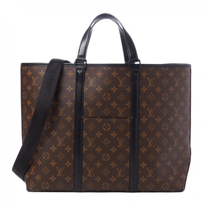 Louis Vuitton Monogram Macassar Weekend Tote GM 1 of 7