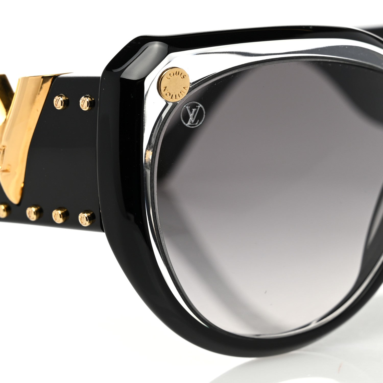 Louis Vuitton Acetate My Fair Lady Sunglasses Z0902W Black 9 of 10