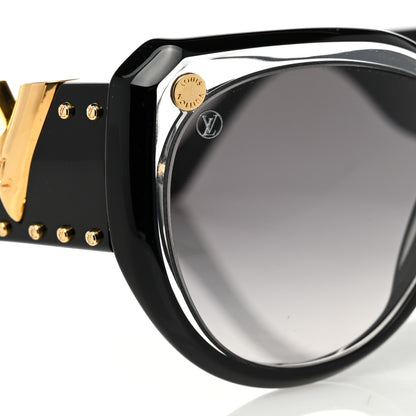 Louis Vuitton Acetate My Fair Lady Sunglasses Z0902W Black 9 of 10