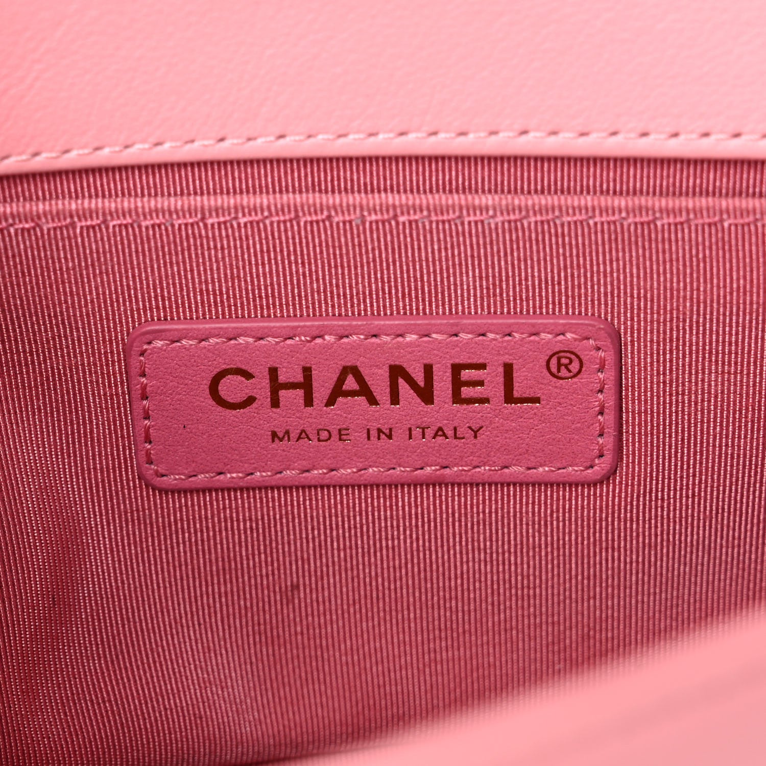 Chanel Calfskin Chevron Embroidered Small Boy By The Sea Flap Pink 5 of 16