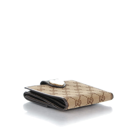 Gucci Monogram Heart French Wallet Dark Brown 4 of 8