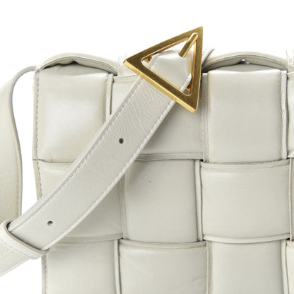 Bottega Veneta Paper Calfskin Maxi Intreccio Padded Cassette Crossbody Bag White 11 of 11