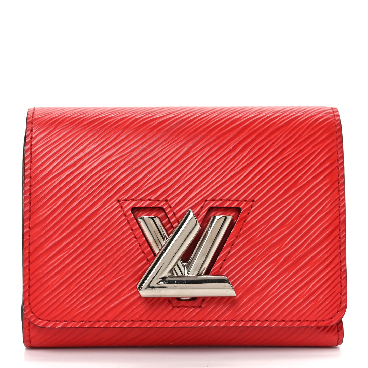 Epi Twist Compact Wallet Coquelicot